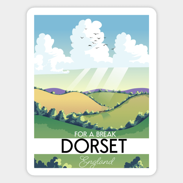 Dorset England Magnet by nickemporium1